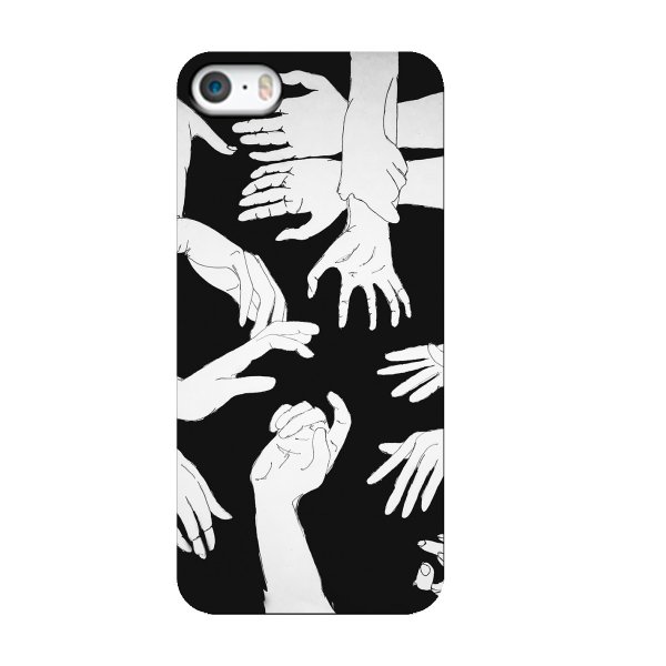 Черно белый чехол