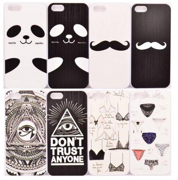 Наклейка на черный чехол