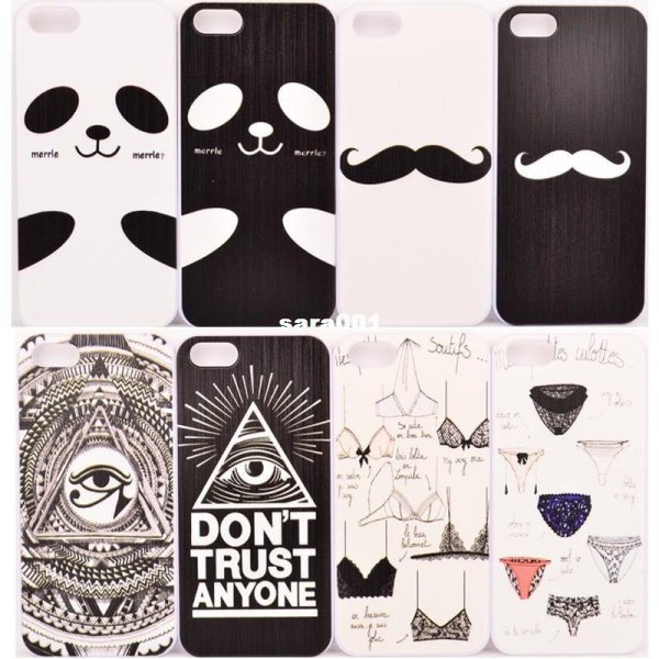 Наклейка на черный чехол