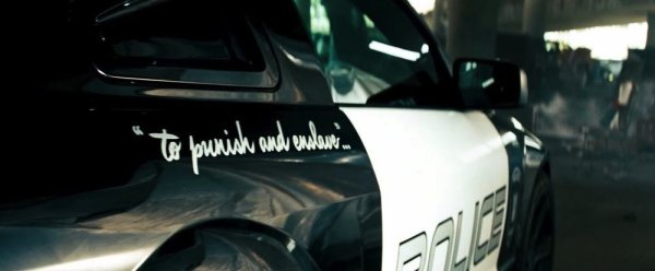 Трансформеры Баррикейд машина надпись