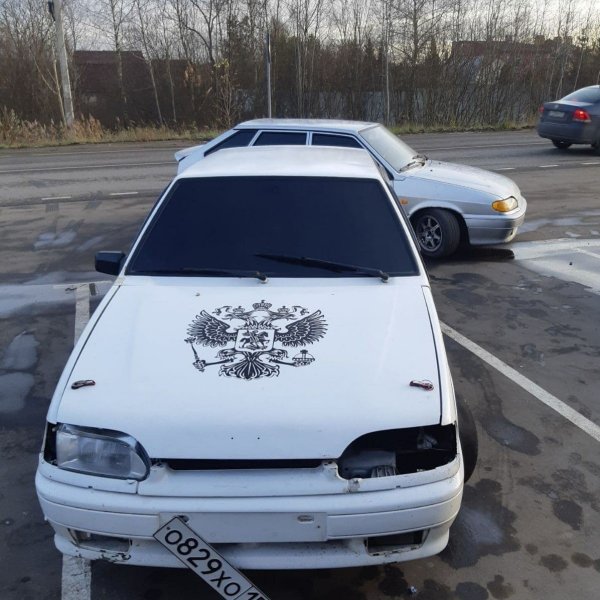 Белая ВАЗ 2114 ФСО