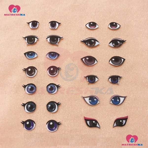 Глаза наклейки для кукол