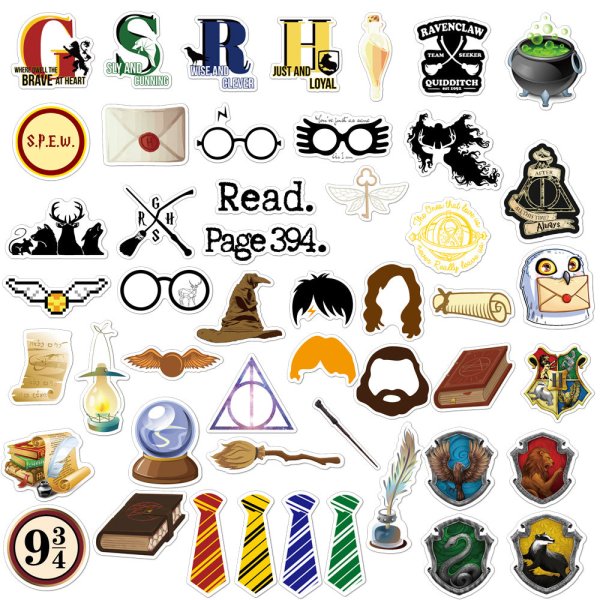 Маленькие наклейки Гарри Поттер