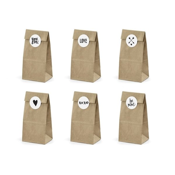 Крафтовый пакет с наклейкой