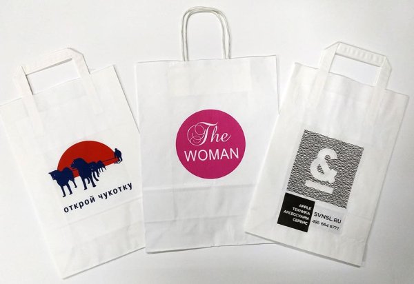 Печать логотипа на пакетах