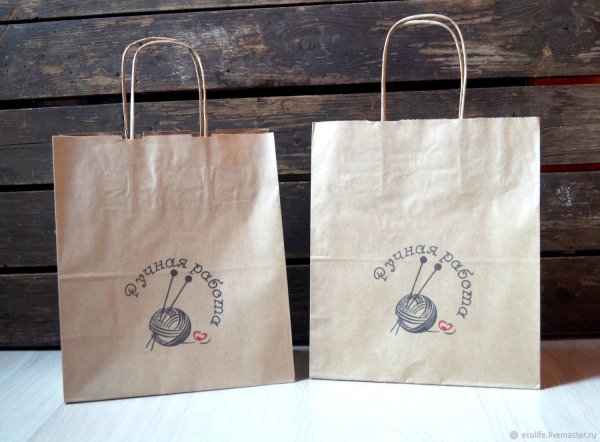Крафтовые пакеты с логотипом