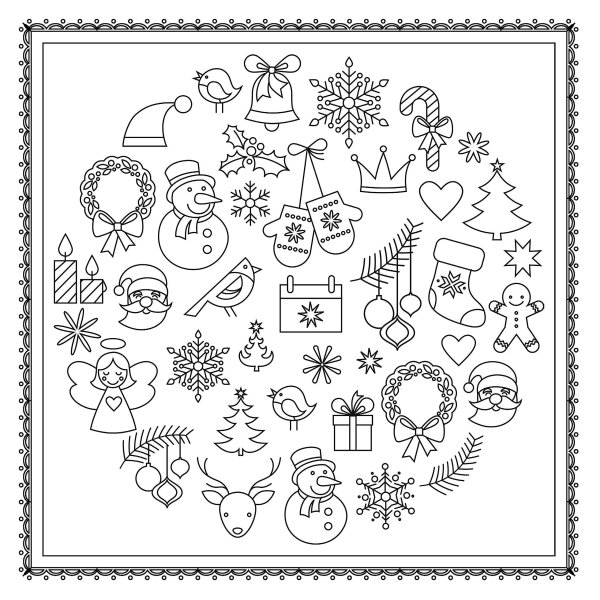 Новогодние наклейки для плоттера