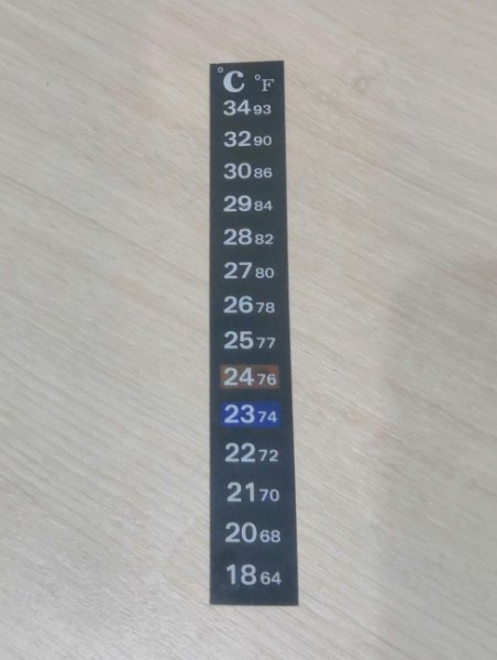 Термометр жидкокристаллический 40 градусов