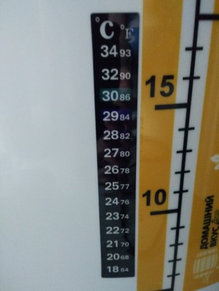 Клеящиеся термометры для брожения