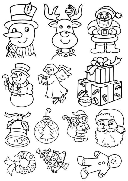 Наклейки для скетчбука черно белые