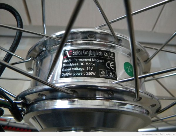 Маркировка мотор колеса 250 ватт