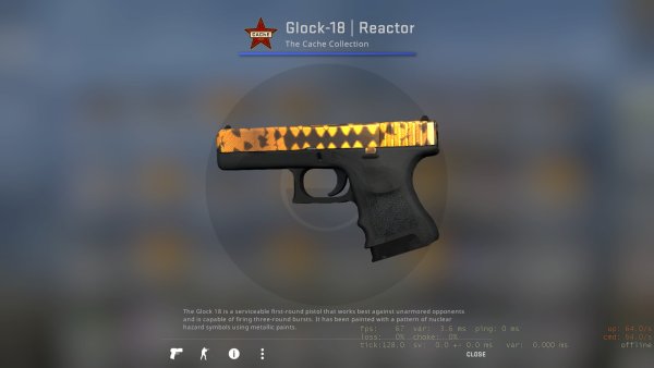 Глок 18 скин реактор