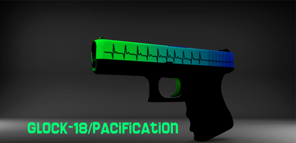 Глок 18 зеленый