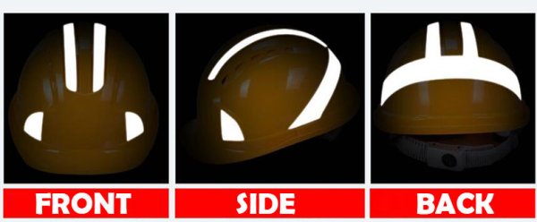 Светоотражатель для строительных касок