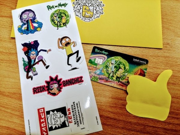 Карты Рик и Морти от тинькофф
