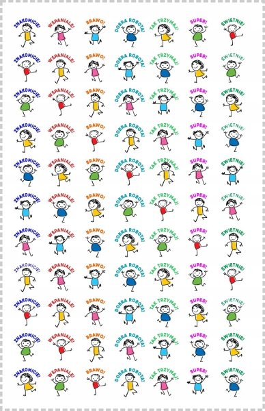 Стикеры поощрения на английском