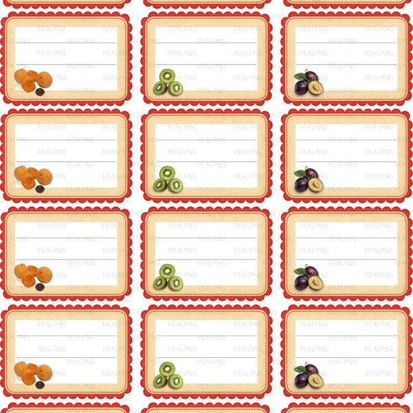 Этикетки на банки для заготовок