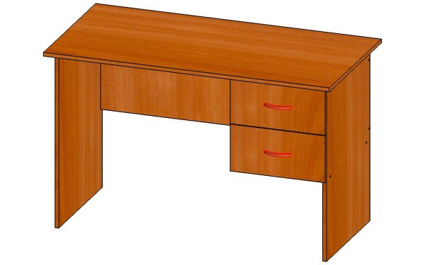 Стол письменный однотумбовый 1200