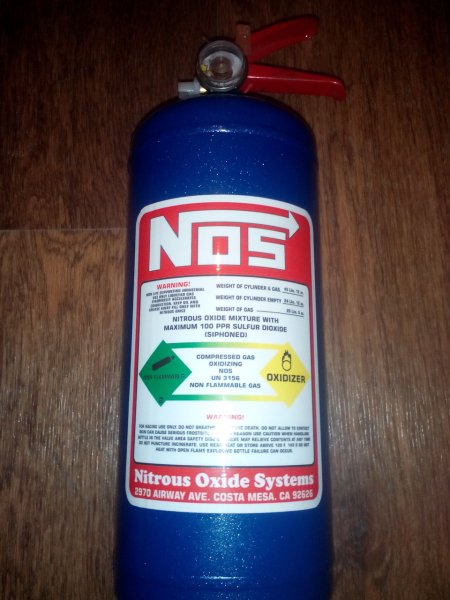 Огнетушитель в стиле закись азота