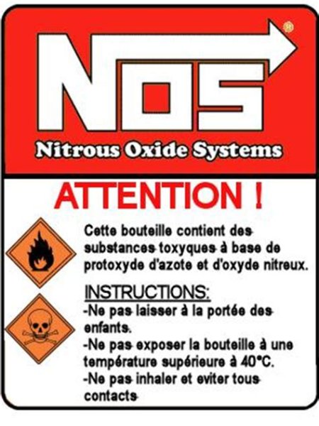 Nos закись азота наклейка