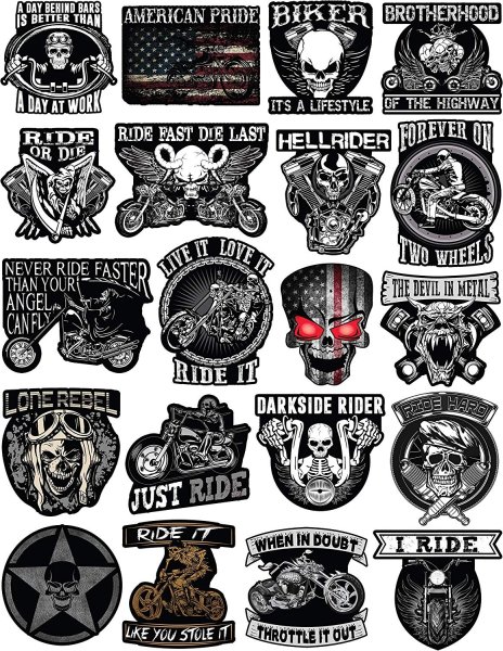 Трафарет мотоцикла