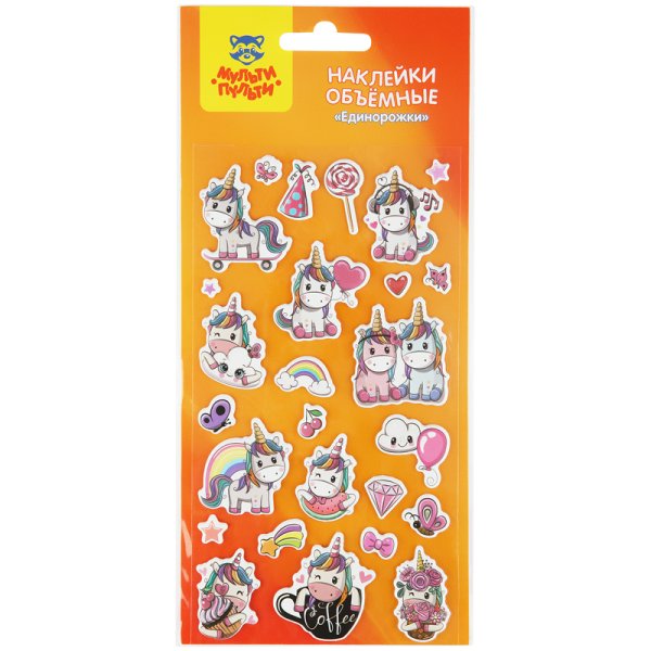 Наклейки зефирные "собачки", многоразовые, 10х15 см, ЮНЛАНДИЯ, 661790