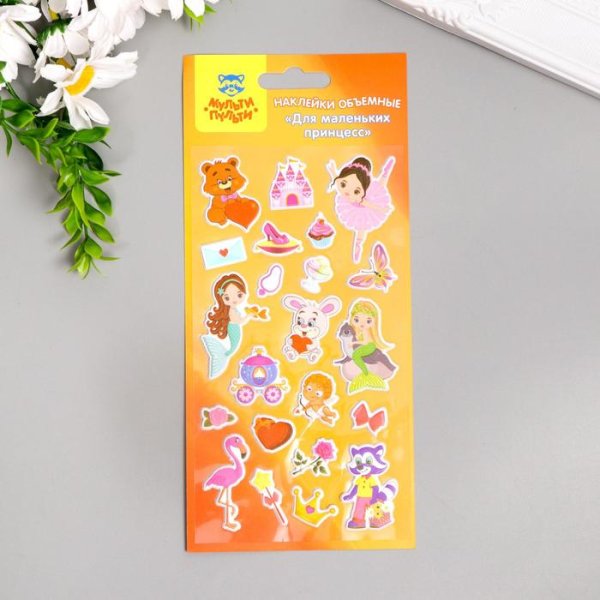 Наклейки объемные "Мульти-Пульти" Единорог" 1/5 арт.PS 29326, 300829