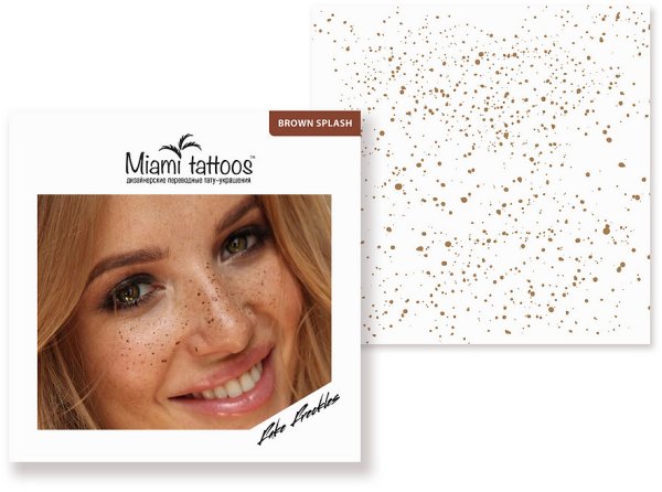 Переводилки веснушки на лице