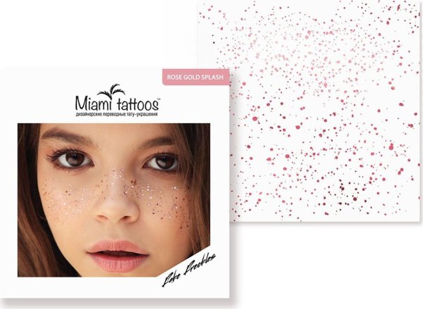 Золотистые Татуировки наклейки на лицо