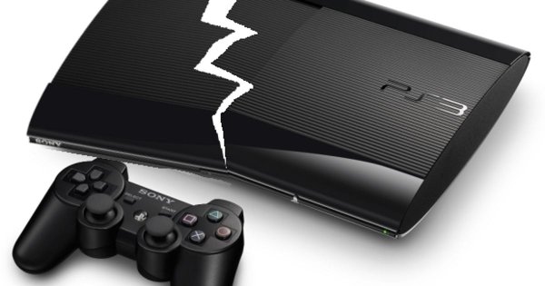 Сломанная игровая приставка ps3