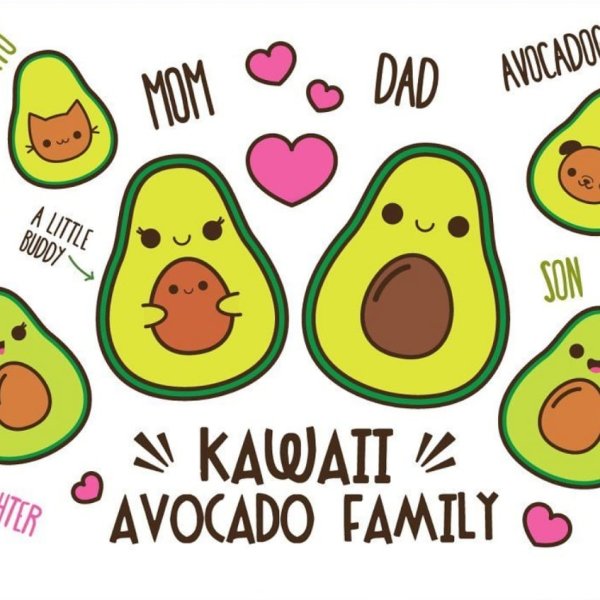 Наклейки "авокадо"