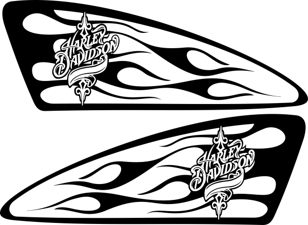 Наклейки на бак на спортстер 883