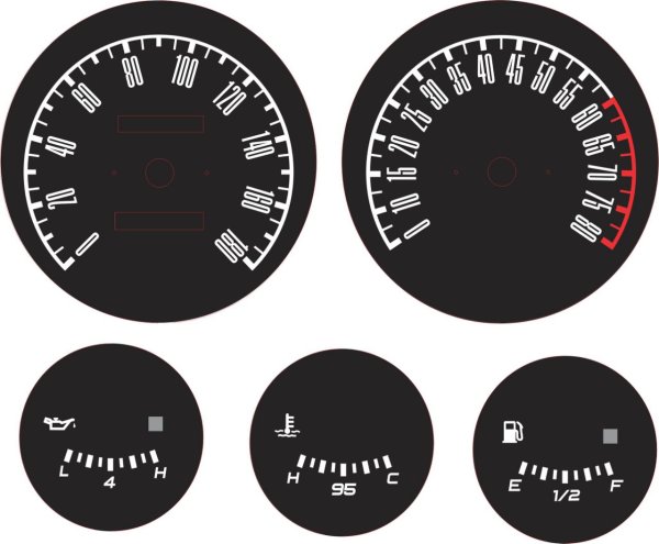 Шкалы приборной панели ВАЗ 2107
