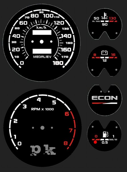 Шкалы ВАЗ 2107
