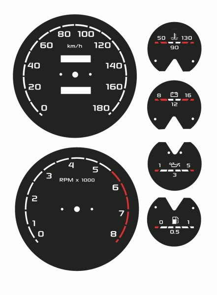 Шкалы приборной панели ВАЗ 2107
