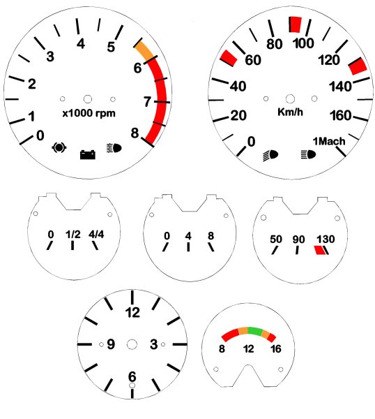 Накладки шкалы спидометра ВАЗ 2106
