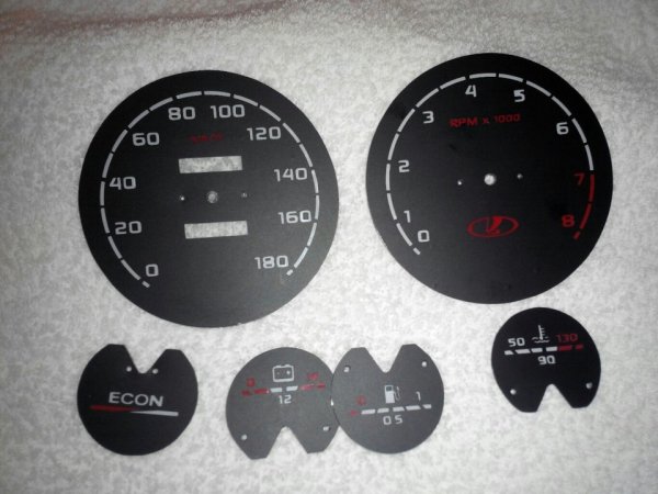 ВАЗ 2106 шкалы шкала приборов