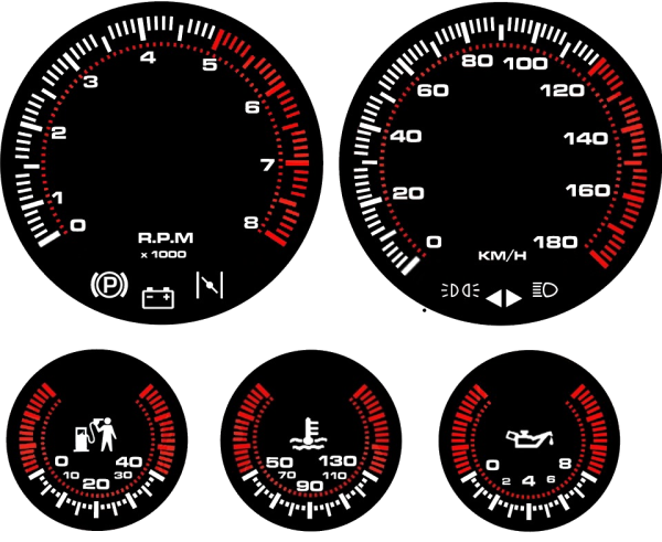 Шкалы приборной панели ВАЗ 2107