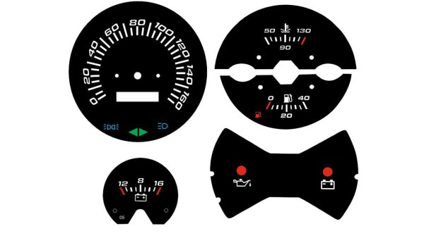 ВАЗ 2107 шкалы приборов завод