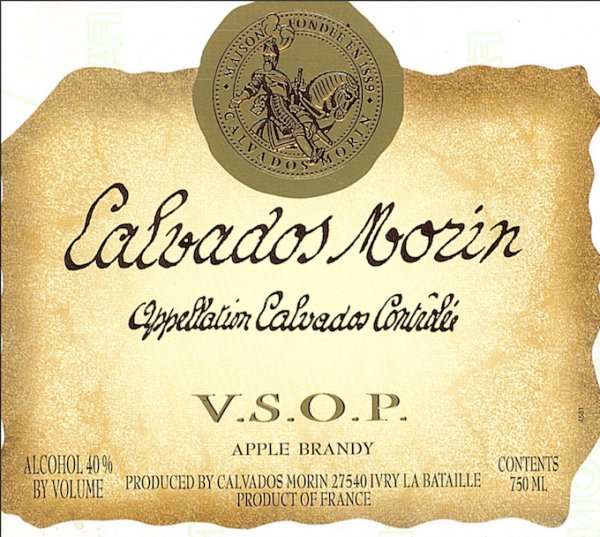 Этикетка кальвадос домашний
