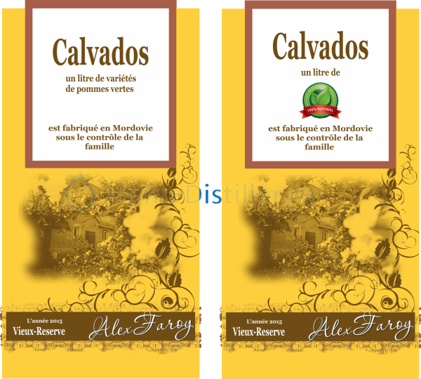 Этикетка "Calvados"