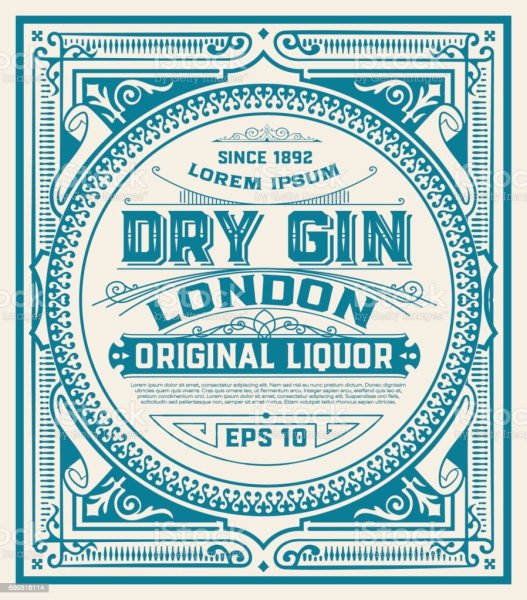 Gin этикетка