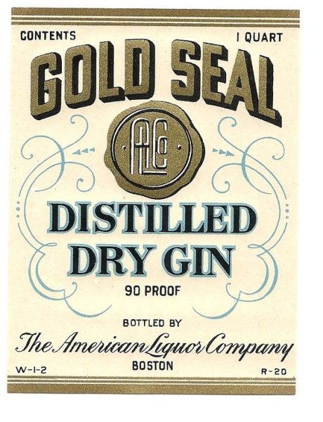 Gin этикетка на бутылку