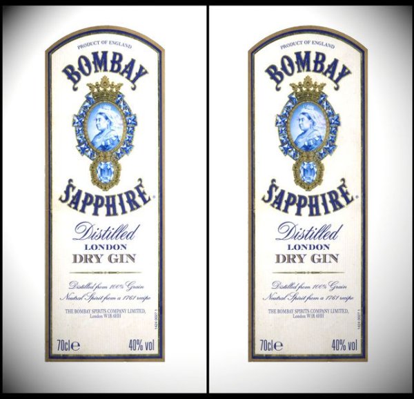 Джин этикетка на бутылку