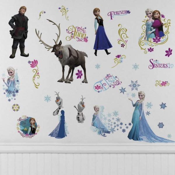 Наклейки на мебель в детскую комнату Холодное сердце 2