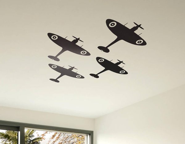 Натяжные потолки с рисунком