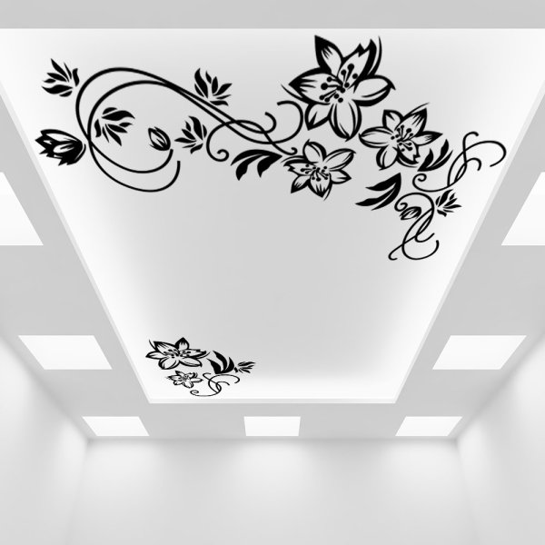 Наклейки на натяжной потолок