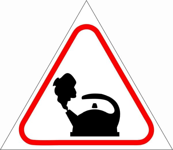 Наклейка чайник за рулем