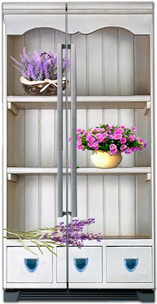 Холодильник в стиле Прованс