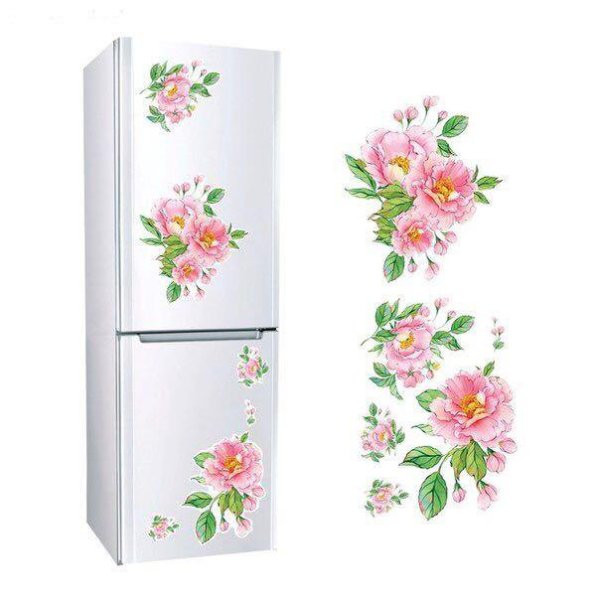 Наклейки на холодильник цветные